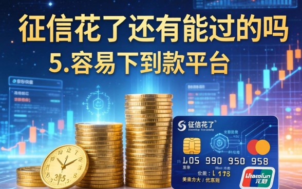 征信花了还有能过的吗，总结五个容易下到款的平台