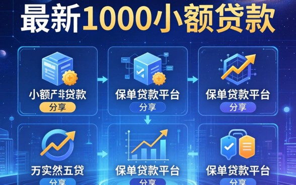 最新1000小额贷款，分享五个保单贷款平台