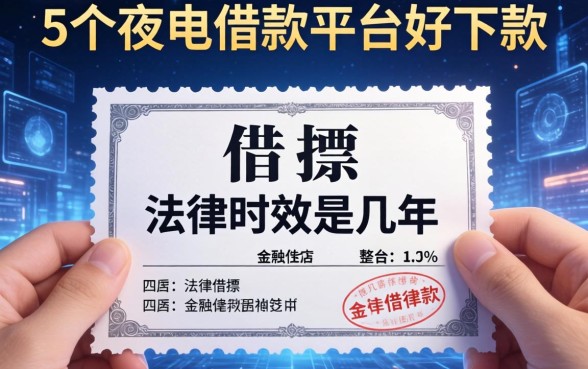 借条的法律时效是几年，整合5个夜里借款平台好下款