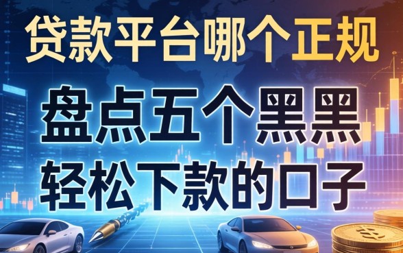 贷款平台哪个比较正规，盘点五个黑户轻松下款的口子