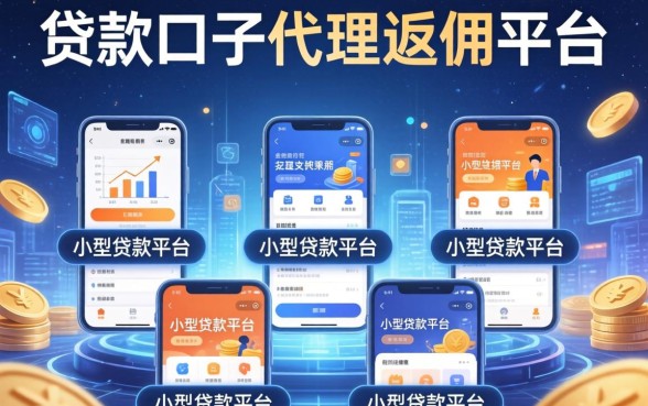 贷款口子代理返佣平台，例举5个小型贷款平台
