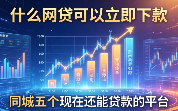 什么网贷可以立即下款，同城五个现在还能贷款的平台