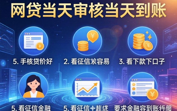 网贷当天审核当天到账，例举5个不看征信容易下款的口子