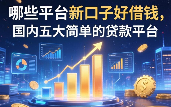 哪些平台新口子好借钱，国内五大简单的贷款平台