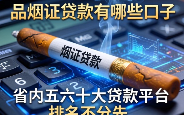 用烟证贷款有哪些口子，省内五个十大贷款平台排名不分先后