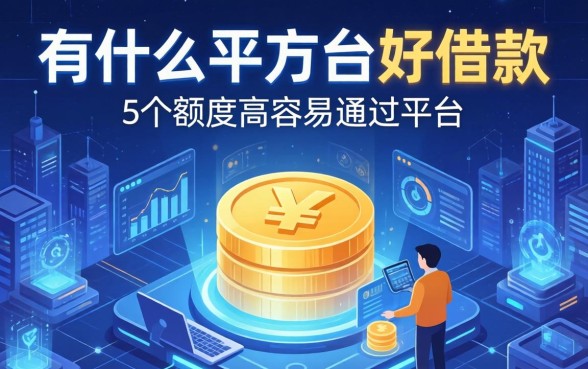 有什么平方台好借款的，归纳5个额度高容易通过的平台