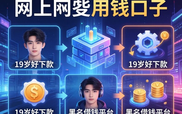 网上有哪些用钱的口子，分析五个19岁好下款的黑户借钱平台