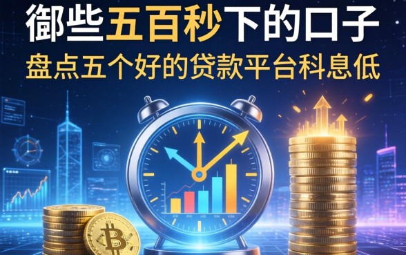有哪些五百秒下的口子，盘点五个好的贷款平台利息低