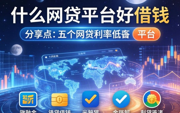 什么网贷平台好借钱的，分享五个网贷利率低的平台