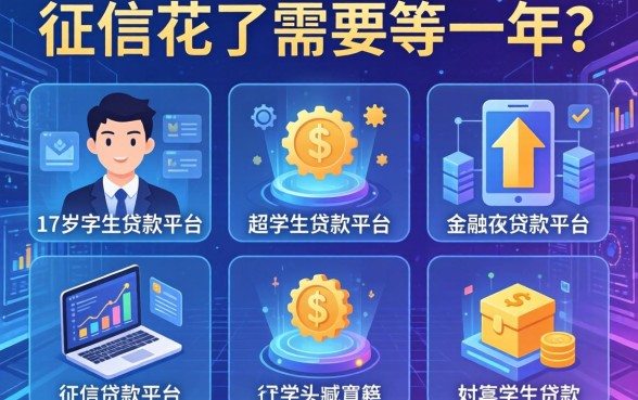 征信花了需要等一年吗，介绍五个17岁学生贷款平台