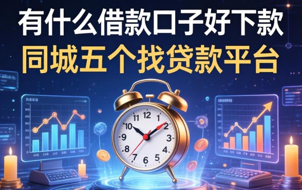 有什么借款口子好下款，同城五个找贷款平台