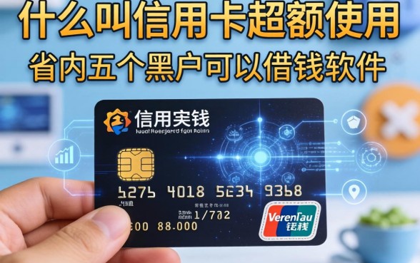 什么叫信用卡超额使用，省内五个黑户可以借钱的软件