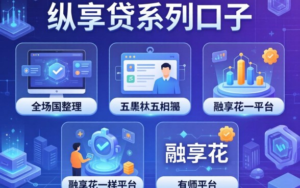 纵享贷系列口子有哪些，整理五个融享花一样的平台