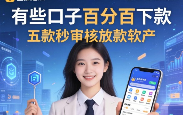 有哪些口子百分百下款，探讨五款秒审核放款软件
