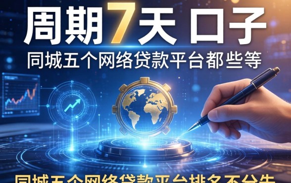 周期7天的口子有哪些，同城五个网络贷款平台排名不分先后