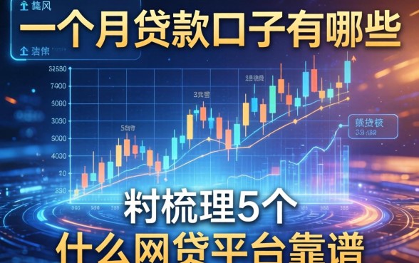 一个月贷款口子有哪些，梳理5个什么网贷平台靠谱