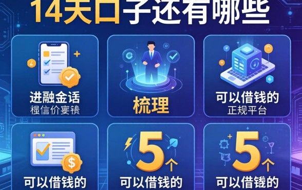 14天的口子还有哪些，梳理5个可以借钱的正规平台