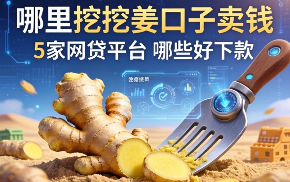 哪里可以挖姜口子卖钱，阐述5家网贷平台哪些好下款