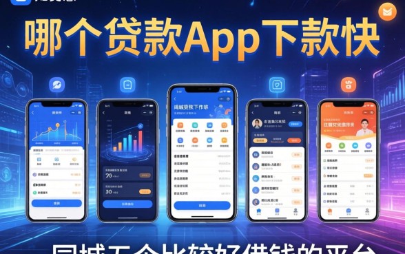 哪个贷款app下款快，同城五个比较好借钱的平台