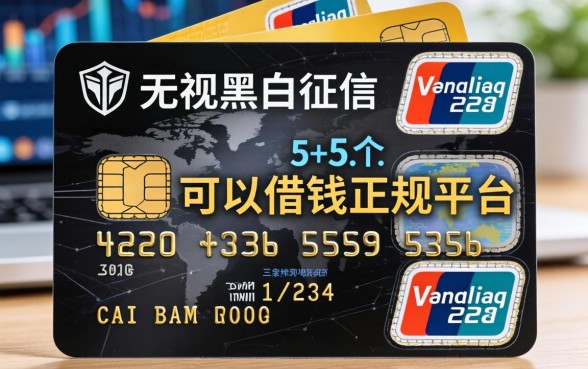 无视黑白征信的信用卡，归纳5个可以借钱的正规平台