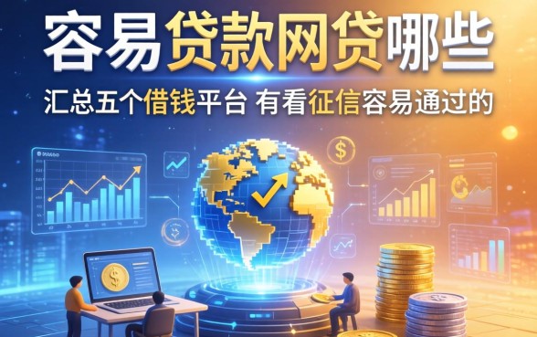 容易贷款的网贷有哪些，汇总五个借钱平台不看征信容易通过的