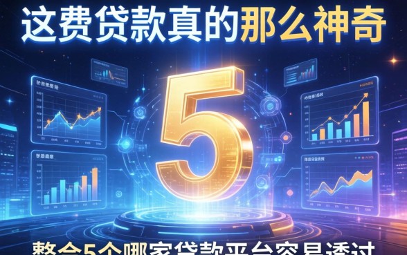 这款贷款真的那么神奇，整合5个哪家贷款平台容易通过
