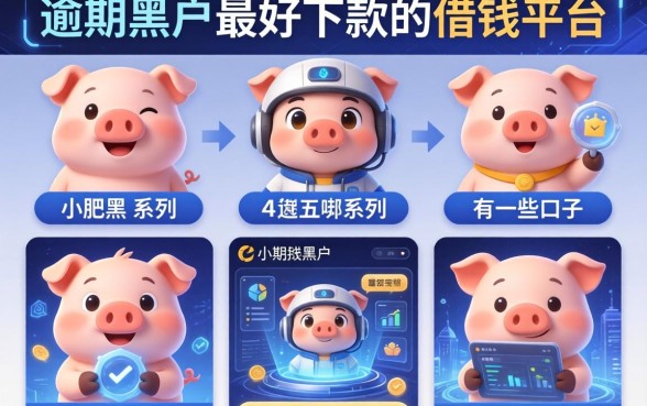 小肥猪系列有哪些口子，整理五个逾期黑户最好下款的借钱平台