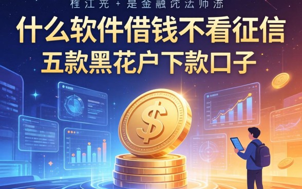 什么软件借钱不看征信，探讨五款黑花户下款口子