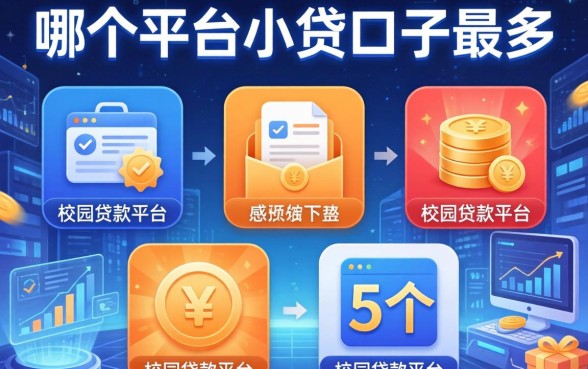 哪个平台小贷口子最多，例举5个校园贷款平台