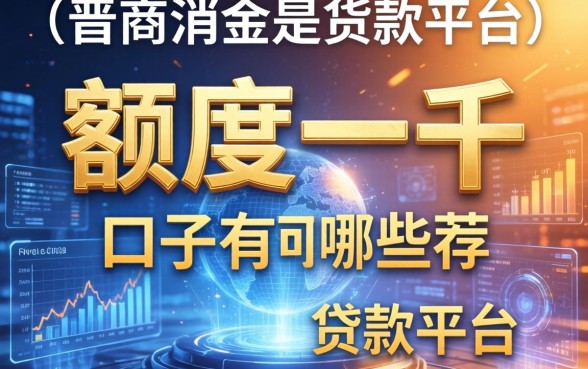 额度一千的口子有哪些，推荐五个晋商消金是贷款平台