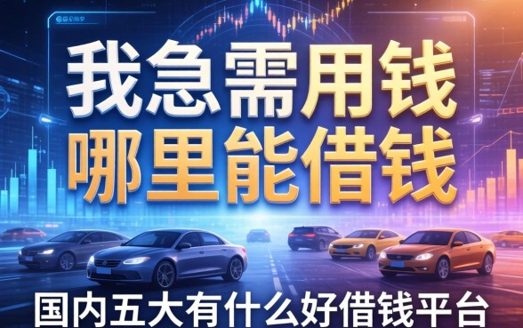 我急需用钱哪里能借钱，国内五大有什么好借钱的平台