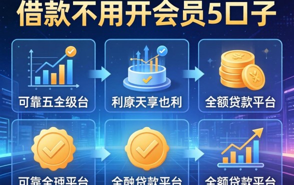 借款不用开会员的口子，分析五个可靠的小额贷款平台