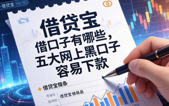 借贷宝借条口子有哪些，五大网上黑口子容易下款的
