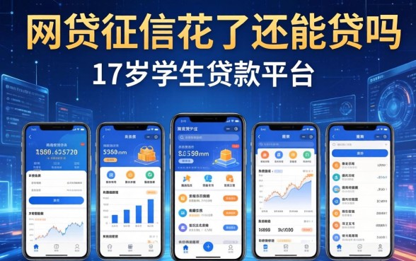 网贷征信花了还能贷吗，探讨五款17岁学生贷款平台