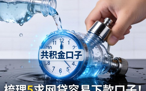 正在放水的公积金口子，梳理5个求网贷容易下款的口子