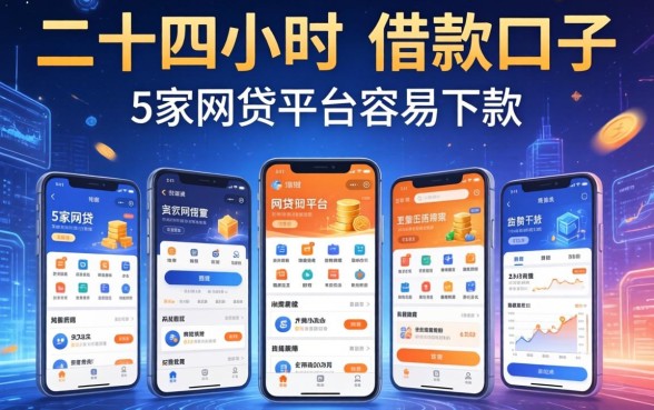 二十四小时的借款口子，阐述5家网贷平台容易下款