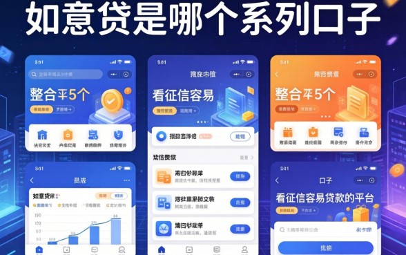 如意贷是哪个系列口子，整合5个不看征信容易贷款的平台