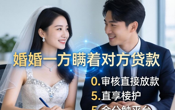 婚后一方瞒着对方贷款，分享五个不审核直接放款的平台