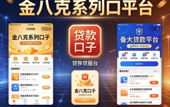 金八克系列口子有哪些，整理五个各大贷款平台