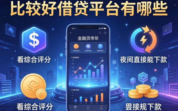 比较好借贷平台有哪些，介绍五个不看综合评分夜间直接能下款又正规的平台