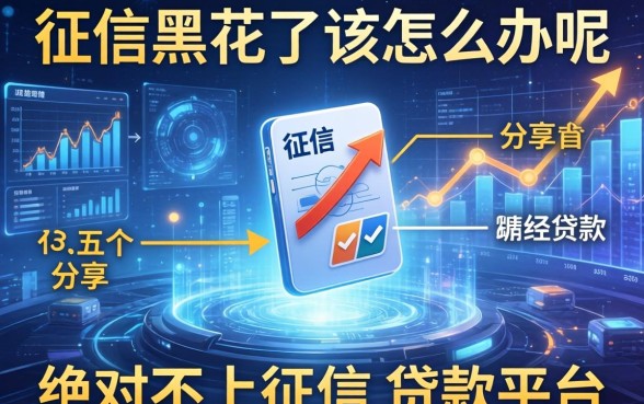 征信黑花了该怎么办呢，分享五个绝对不上征信的贷款平台