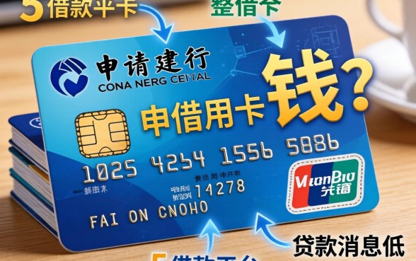 申请建行信用卡要钱吗，整合5个借款平台贷款利息低