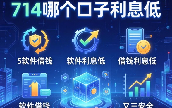 714哪个口子利息低，例举5个软件借钱利息低又安全
