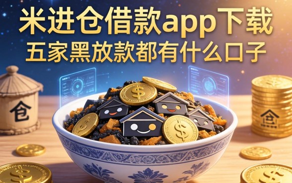 米进仓借款app下载，解答五家黑户放款都有什么口子