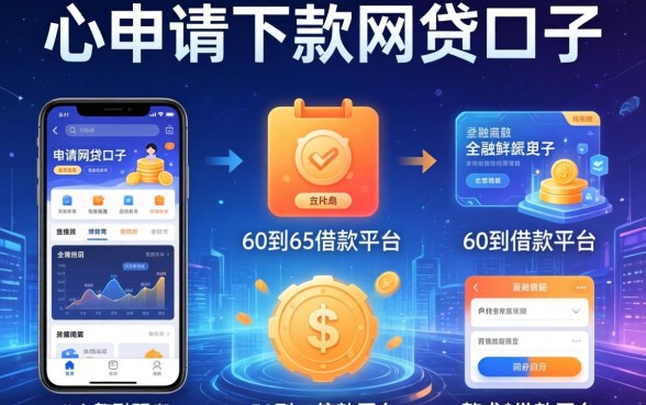 心申请下款的网贷口子，整合5个60到65借款平台