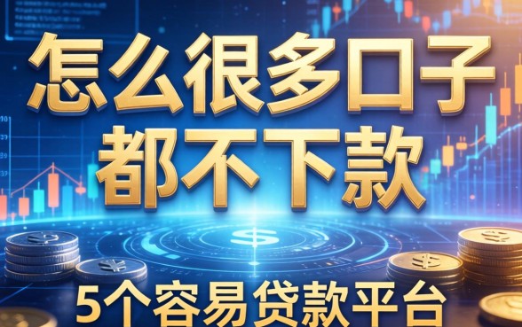 怎么很多口子都不下款，归纳5个容易贷款平台