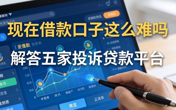 现在借款口子这么难吗，解答五家投诉贷款平台
