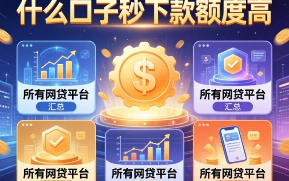 什么口子秒下款额度高，汇总五个所有网贷平台