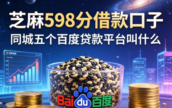芝麻598分借款口子，同城五个百度贷款平台叫什么