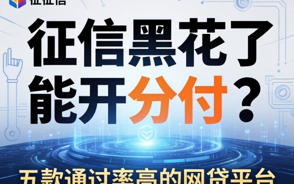 征信黑花了能开分付吗，探讨五款通过率高的网贷平台